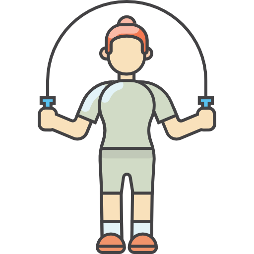 person jumping rope