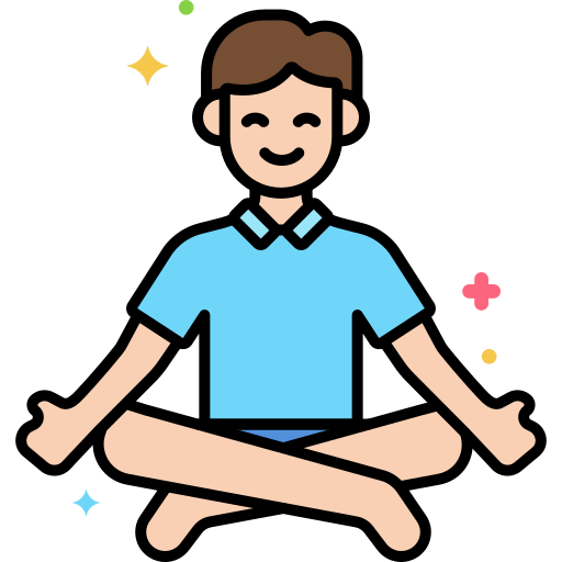 person meditating outdoors