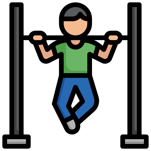 man doing pull-up