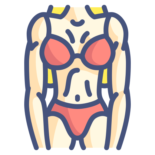 a woman with a muscular physique