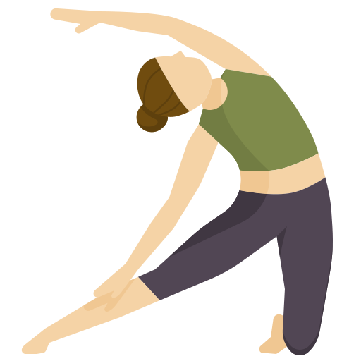woman doing yoga with positive attitude